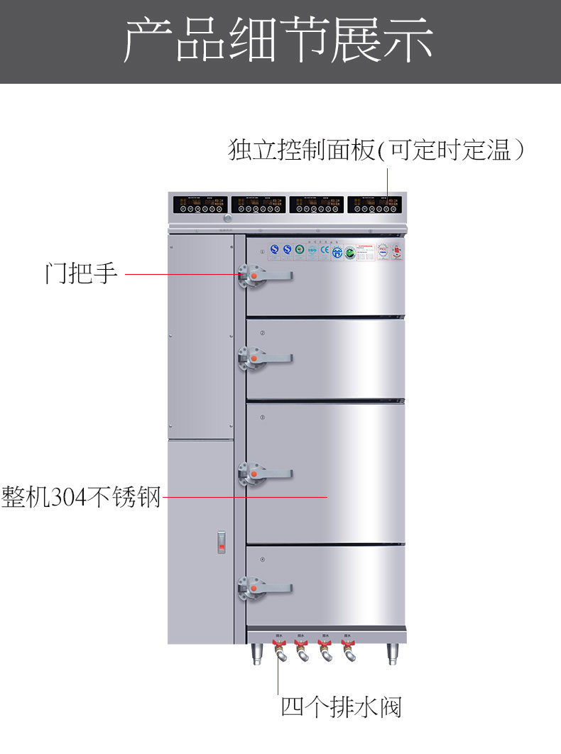 馳能多門蒸柜局部細(xì)節(jié)1